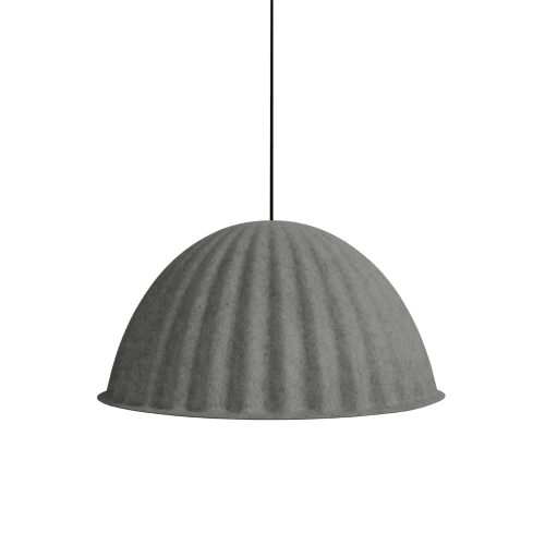 Red Arrow Belle Circular Acoustic Pendant Dark Grey