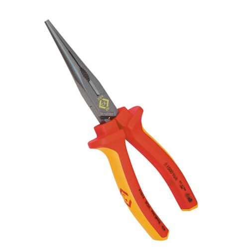 C.K RedLine VDE Snipe Nose Pliers 200mm 431014 by Meteor Electrical