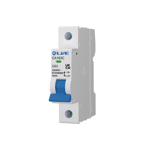 Live Electrical 63 Amp Single Pole MCB C Curve