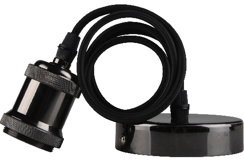 Kosnic Calla, Pendent fitting, black chrome, E27