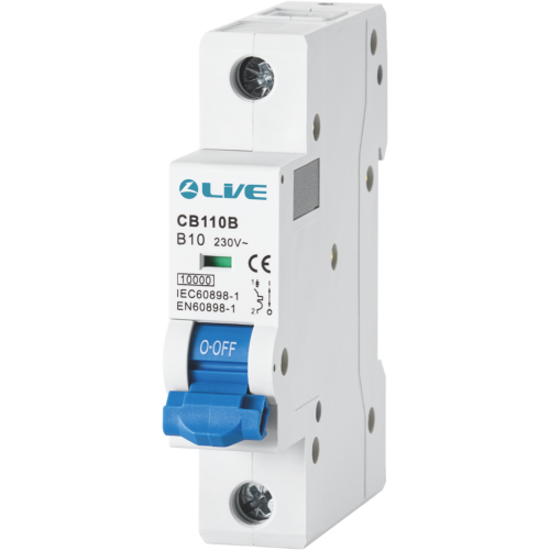 Live Electrical 1Pole 10 Amps B Curve 10KA MCB