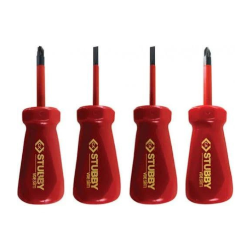 C.K STUBBY VDE SLIM 1000v Screwdriver Set of 4 T48349