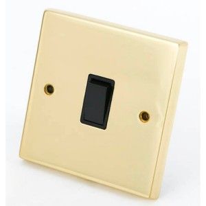 Contactum Edwardian Brass 1 gang Intermediate switch EBB