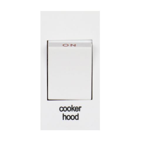 20Amp Double Pole Module Switch engraved “Cooker Hood“ by Meteor Electrical 