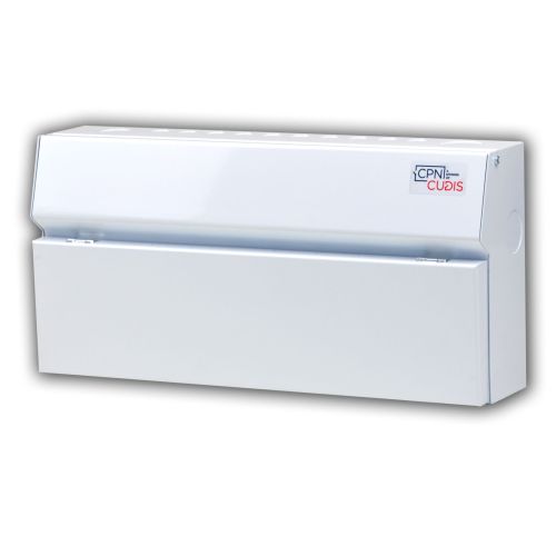 Cudis 18 way metal clad consumer unit white