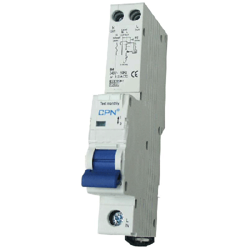 Cudis 6 Amp 10kA 30mA 1 Module RCBO Type B