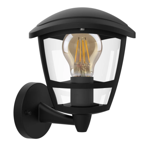 Kosnic Daintree Wall Lantern Bottom Arm with E27 Black