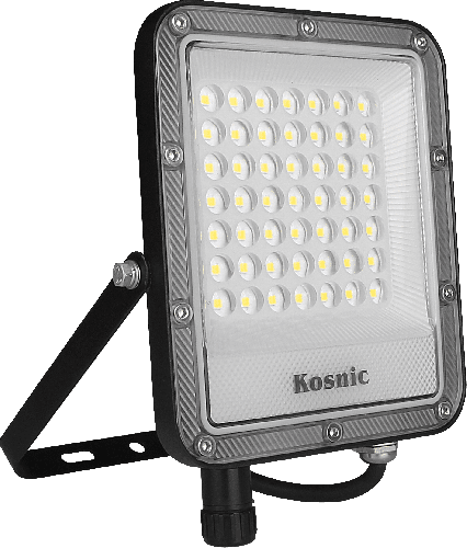 Kosnic Della Go Flood Light IP65 30W 6500K Black