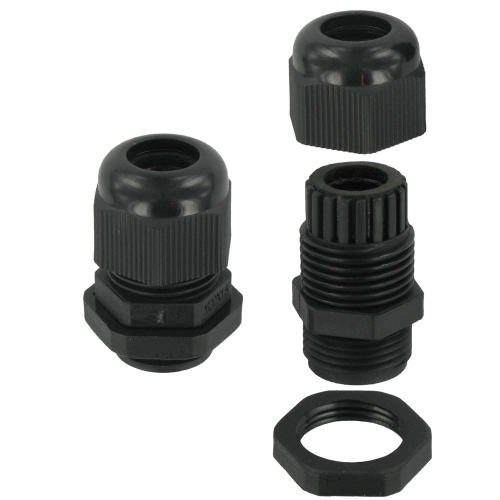 Deligo 16mm Nylon Gland IP68 (5-10) Black