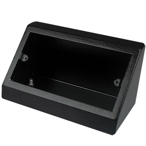 Tass Double Pedestal Box Black with Meteor Electrical 