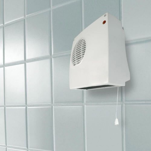 2kW Adjustable Downflow Heater White with Meteor Electrical 