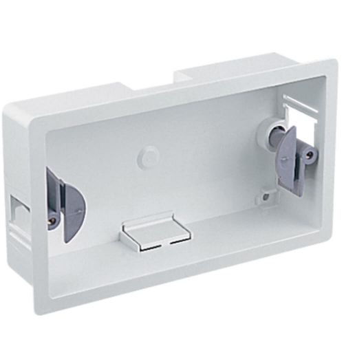 2 Gang Dry Lining Box 35mm  with Meteor Electrical 