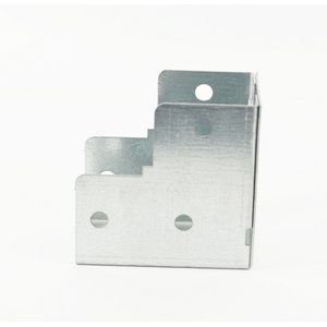 50x50mm Galvanised Trunking 90° Internal Elbow Bend