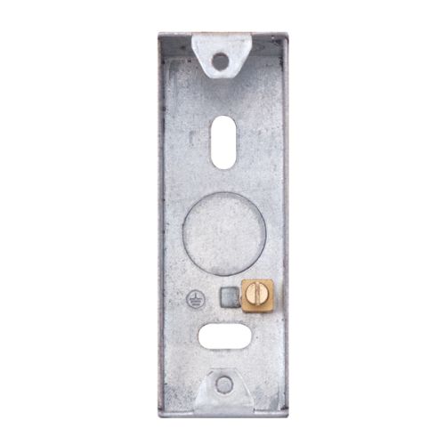 Selectric 1 Gang Galvanised Steel Architrave Back Box 25mm Depth