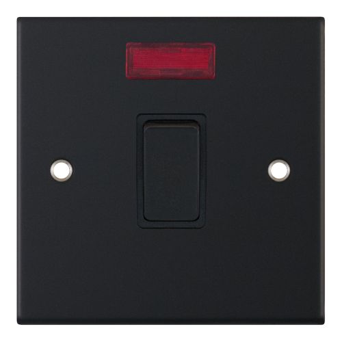 Selectric 20 Amp DP Switch with Neon Matt Black