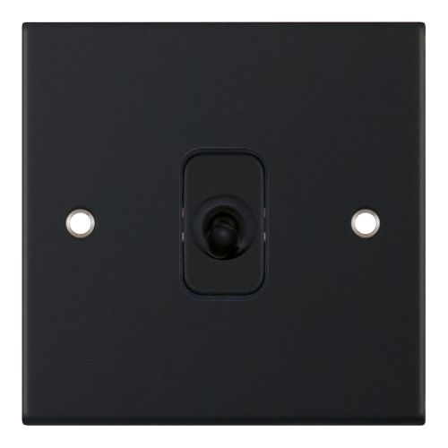 Selectric 10A Intermediate Toggle Switch 1 Gang Matt Black