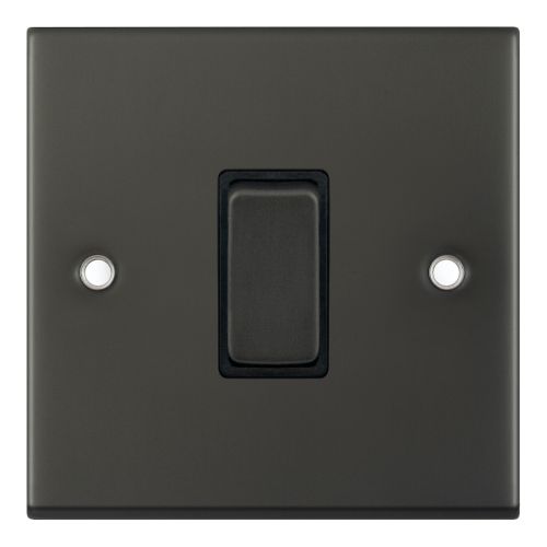 Selectric 10 Amp Intermediate Switch 1 Gang X-Rated Dark Bronze Black Insert