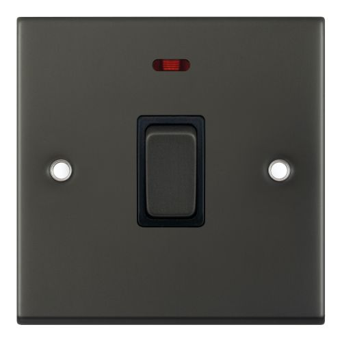 Selectric 20 Amp DP Switch with Neon Dark Bronze 