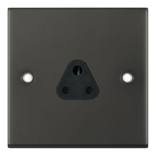 Selectric 2 Amp Round Pin Socket 3 Pin Unswitched Dark Bronze