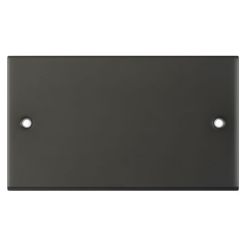 Selectric 2 Gang Blank Plate Dark Bronze 