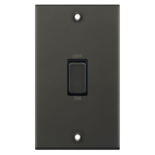 Selectric 45 Amp DP Switch 2 Gang Dark Bronze