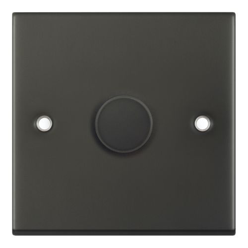 Selectric 1 Gang 2 Way Dimmer Switch Push On/Off 5-100W Dark Bronze