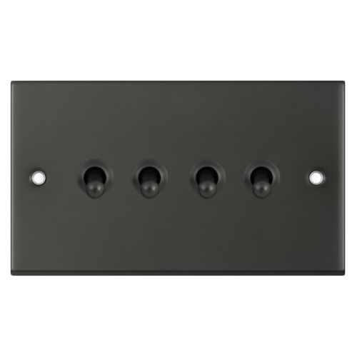 Selectric 10 Amp 4 Gang 2 Way Toggle Switch Dark Bronze