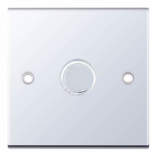 Selectric 1 Gang 2 Way Dimmer 5-100W Push On/Off Polished Chrome 