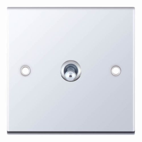 Selectric 10A Toggle Switch 1 Gang 2 Way Polished Chrome 