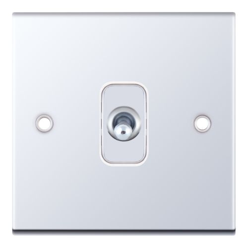 Selectric 10A Intermediate Toggle Switch 1 Gang Polished Chrome