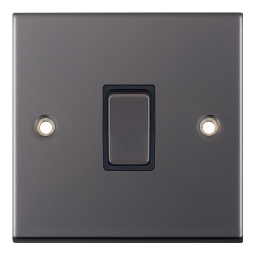 Selectric 20 Amp DP Switch Black Nickel Black Nickel Black Insert