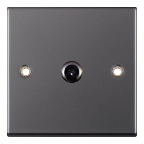 Selectric 10 Amp Toggle Switch 1 Gang 2 Way Black Nickel Black Insert