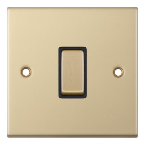 Selectric 10 Amp Intermediate Switch 1 Gang X-Rated Satin Brass