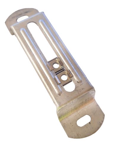 Deligo MTHB100 100mm Top Hat Bracket c/w Cage Nuts BZP Steel