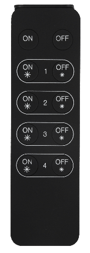 Kosnic 4 Channel Handheld Remote Control Battery Powered