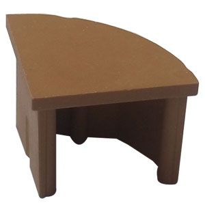 D Line 22x22 1/2 Sphere Right Side End Cap Wood