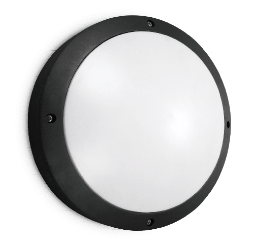 Kosnic Etna-DD, diecast aluminium LED bulkhead, Black