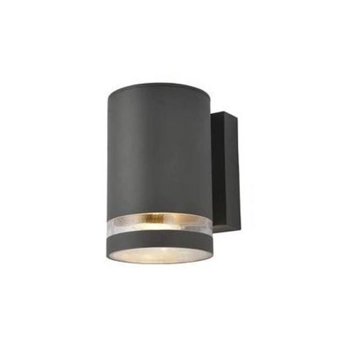 Lens Single Outdoor Wall Light Antracite by Meteor Electrical 