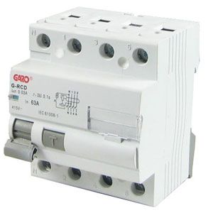 Garo 63 Amp 30mA 4 Pole RCD