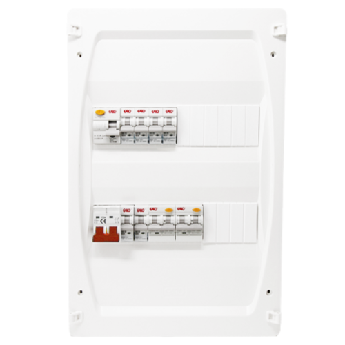 GARO Surface 2 Row 24 Mod Main Isolator Consumer Unit