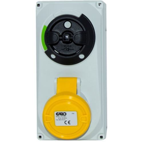 GARO 16A 3 Pole 100/130V Interlocked Socket