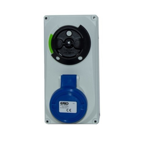 GARO 32A 3 Pole 200/250V Interlocked Socket