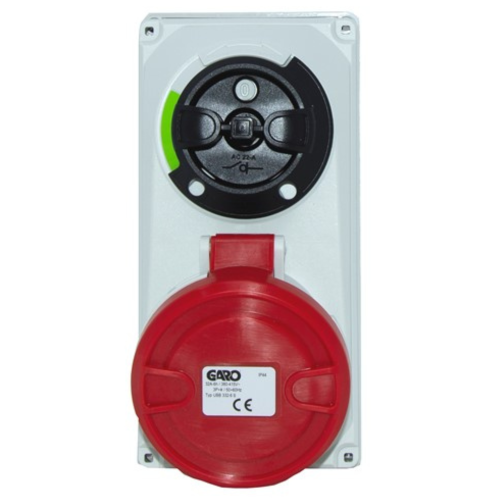 GARO 32A 4 Pole 230/400V Interlocked Socket