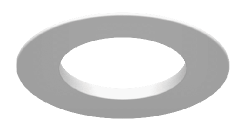 Kosnic Concealer Bezel for Downlight Cut-out 76mm White