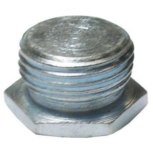 Galvanised Hex Stop Plug 20mm