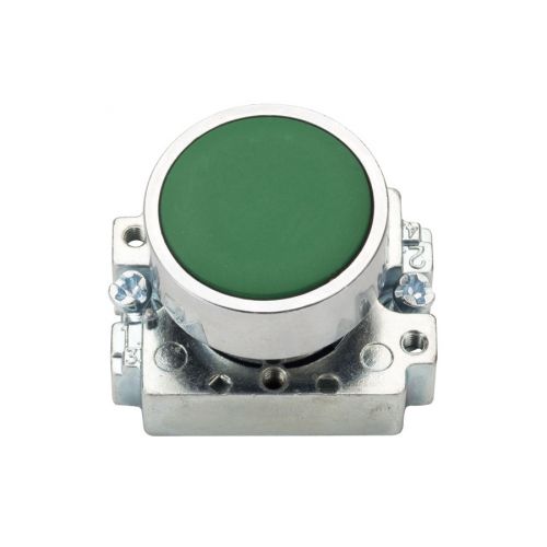 Green Standard 22.5mm Push Button and Collar