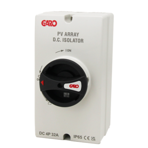GARO Safety Isolator DC 32 Amp 4 Pole IP65
