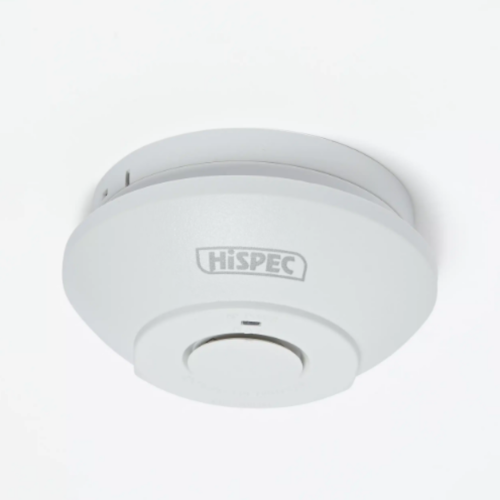 Hispec Interconnectable Fast Fix Mains Smoke Alarm with 9v Battery Backup Included