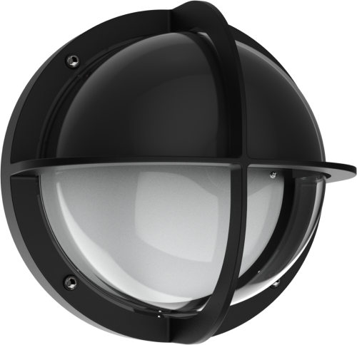 Kosnic Oak Coast Lid Bulkhead Max.15W E27x1 Black
