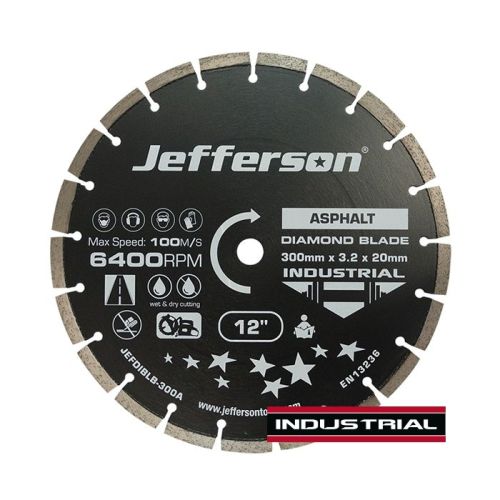 Jefferson Tools 300mm Industrial Diamond Blade (Asphalt)